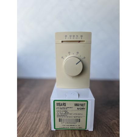 Mears Single Pole Control w/ thermometer, Single Pole w/ thermometer M601WT